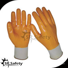 SRSAFETY 13G Вязаные нейлоновые вкладыши для нитрильных покрытий 4343 защитные перчатки